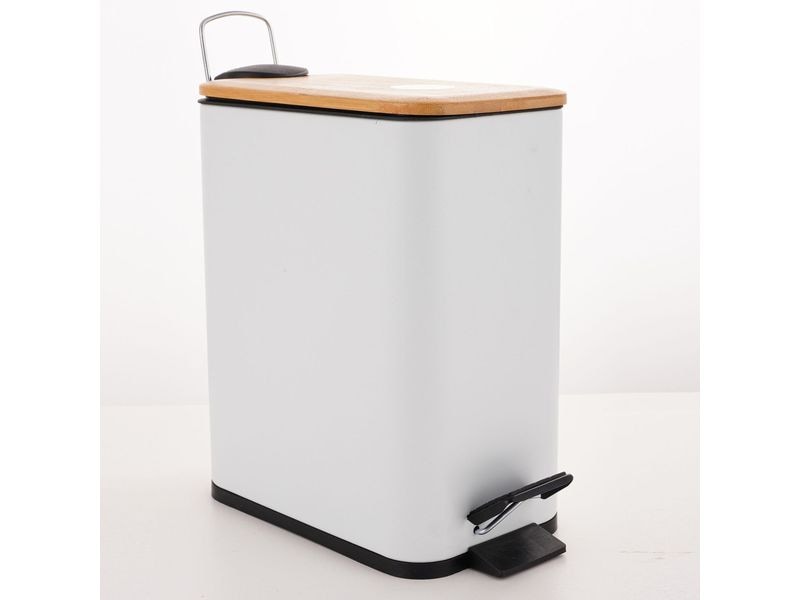 spirella Treteimer Erik 5 l, Weiss Kosmetikeimer mit Soft-Close und Inneneimer