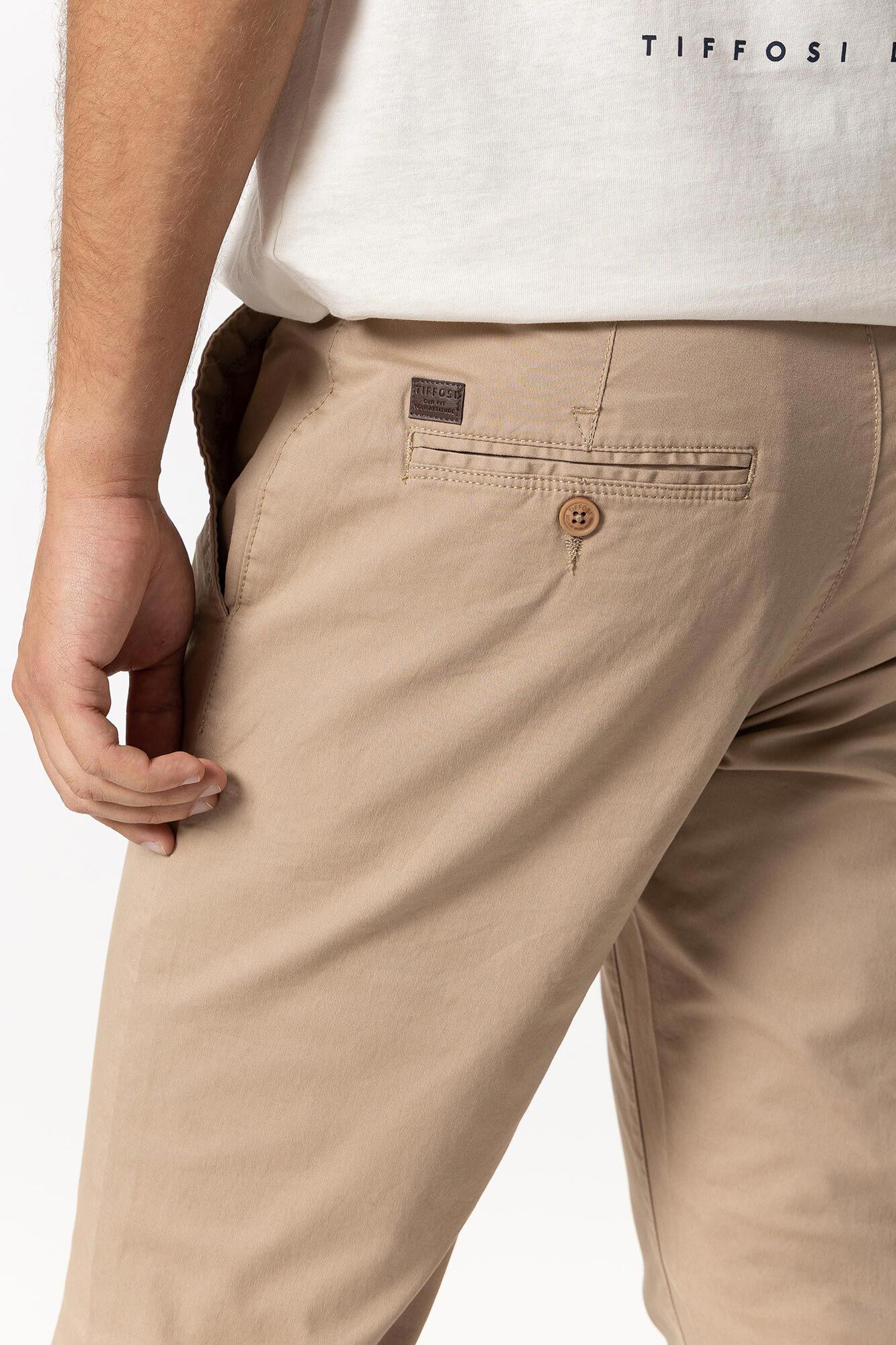 Calças chino de corte slim