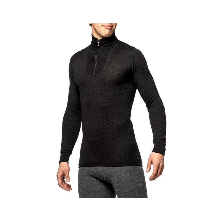 Woolpower Zip Turtleneck 200 Black