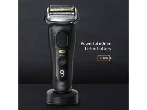Braun Series 9 Pro  9510s Wet & Dry, Folie shaver, Sort, Batteri, Lithium-Ion (Li-Ion), 60 min., Kasse