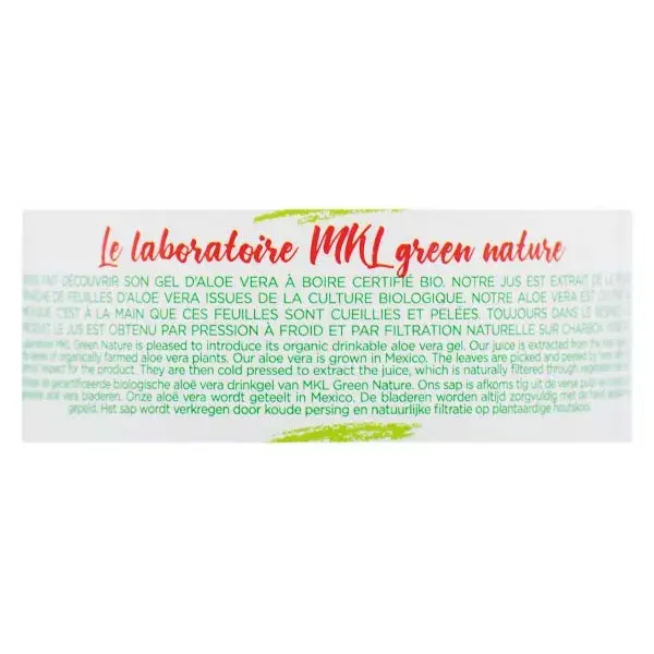 Gel para beber MKL Green Nature Organic Aloe Vera 1L