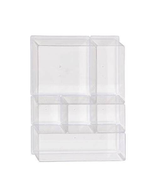 organiseur de tiroir 30x22.5x5.5 avec 6 éléments
