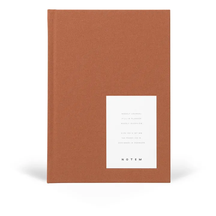 Notem Journal hebdomadaire de bord Even | Terracotta