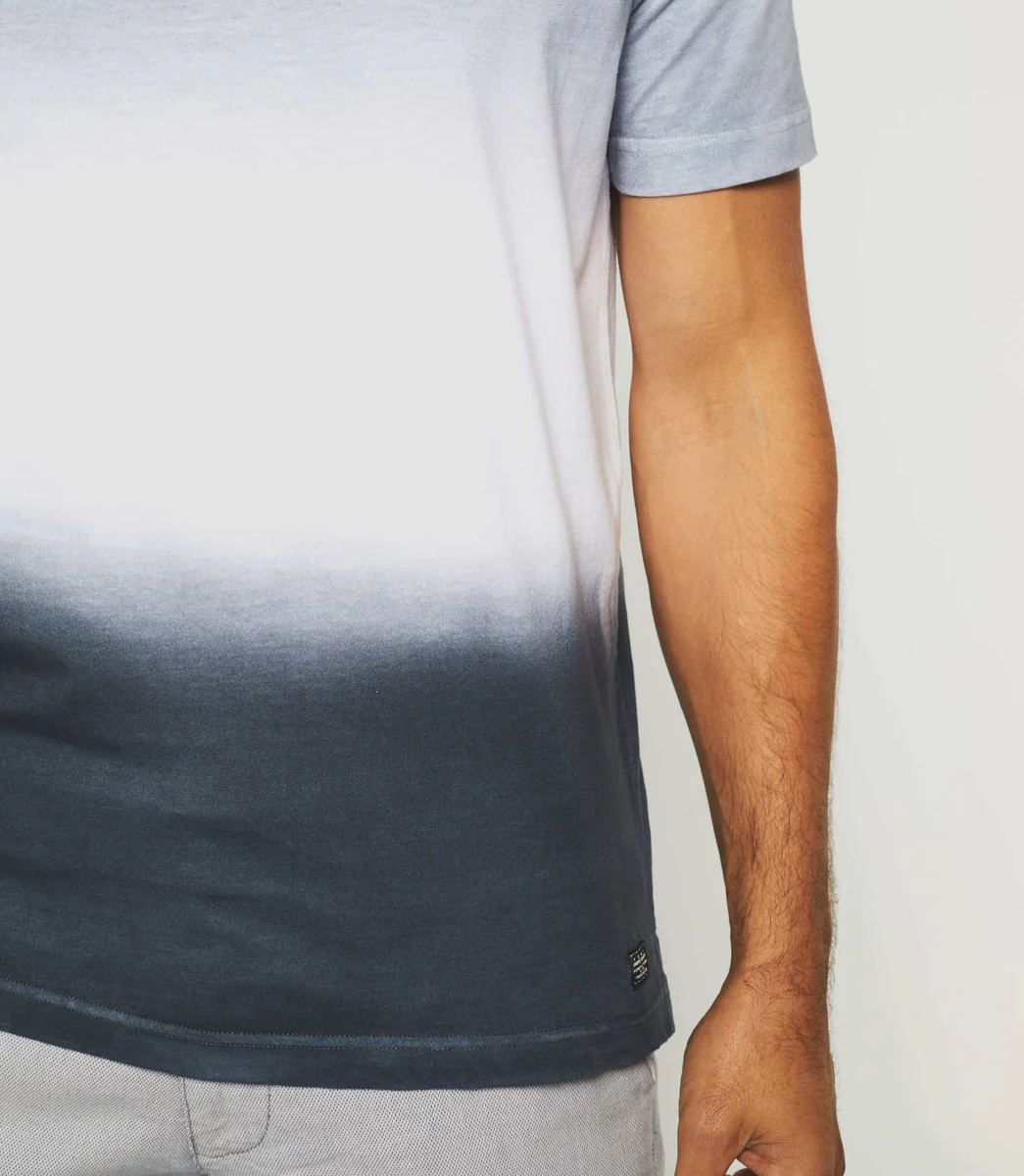 T-shirt dégradé gris et blanc 
