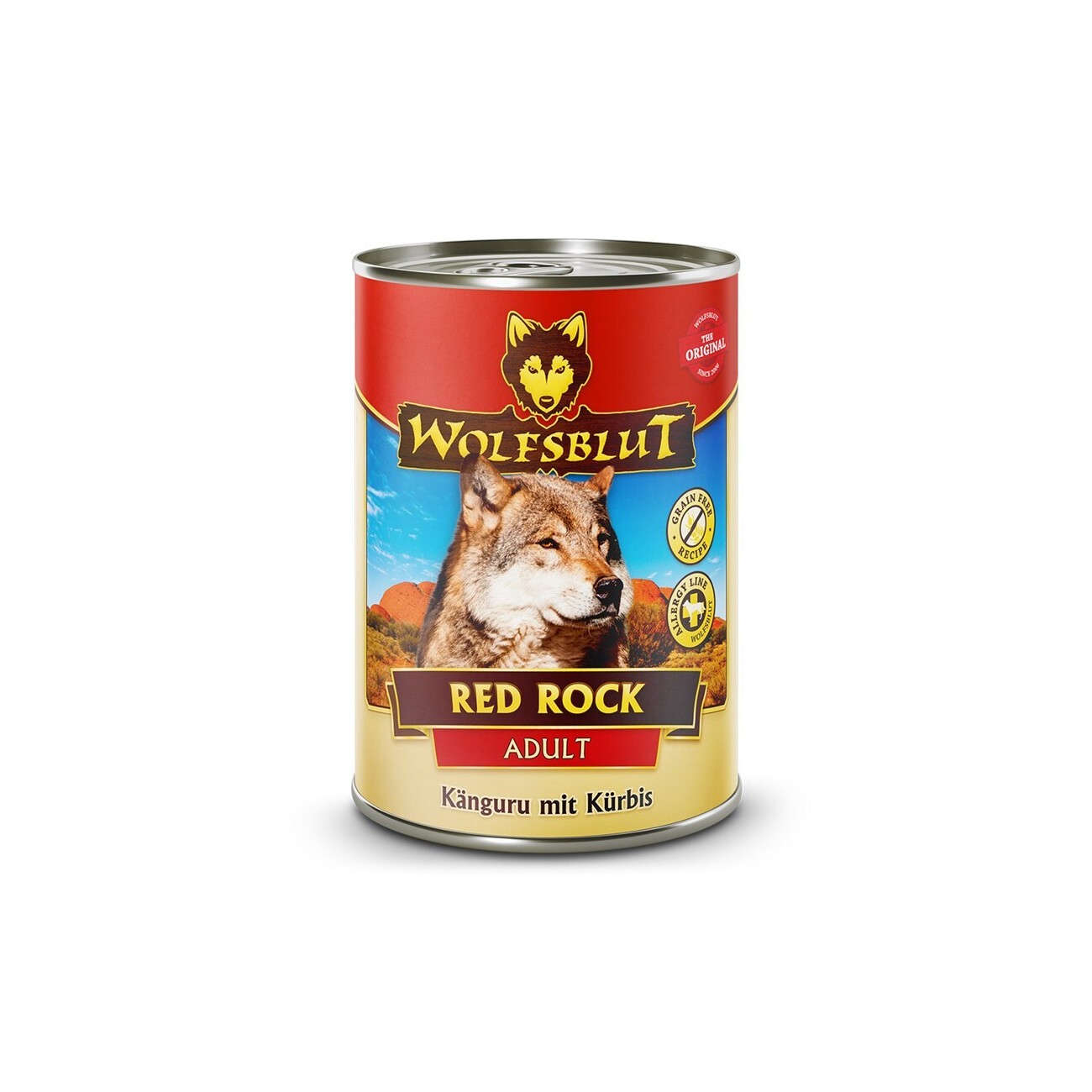 WOLFSBLUT Adult Red Rock - Känguru mit Kürbis - 6x395g