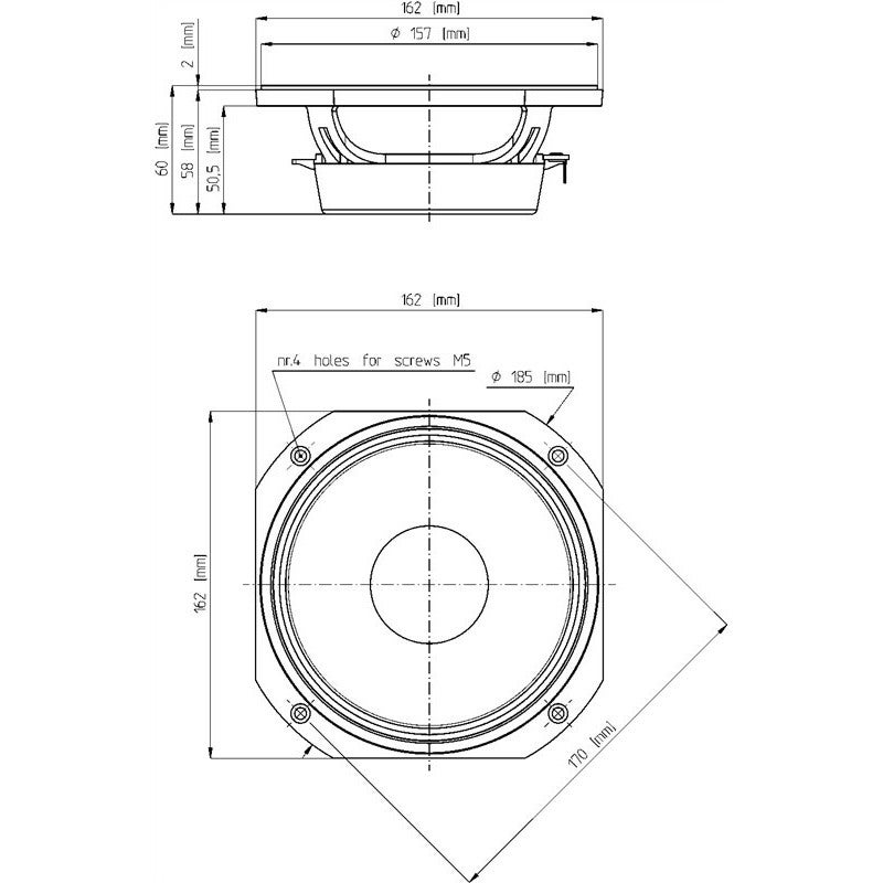 18 Sound 6ND410 6 inch woofer 180W