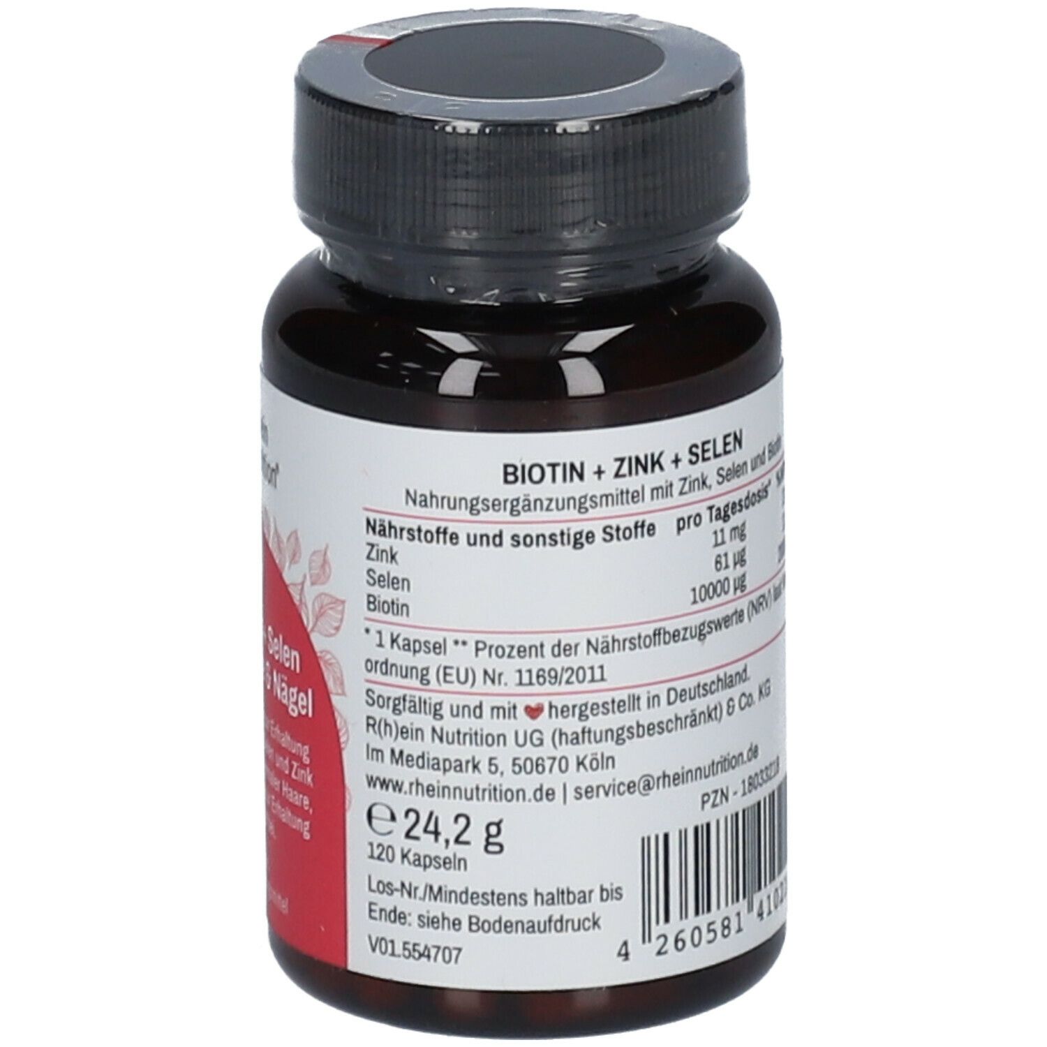 R(h)ein Nutrition Biotin + Selen + Zink für Haut, Haare & Nägel