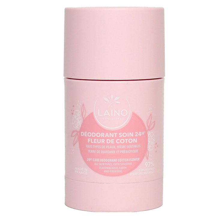 Déodorant soin fleur de coton 24h stick toute peau 60g