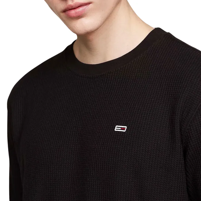 Tommy Hilfiger Regular Waffle Longsleeve Shirt Heren