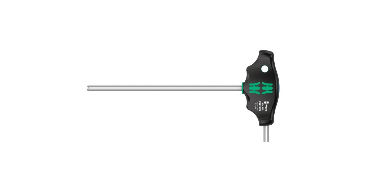 Wera454/5 HF SHK set 1 schroevendraaierset T-greep-schroevendraaier Hex-Plus met vasthoudfunctie  (Zwart/groen, 5‑delig)