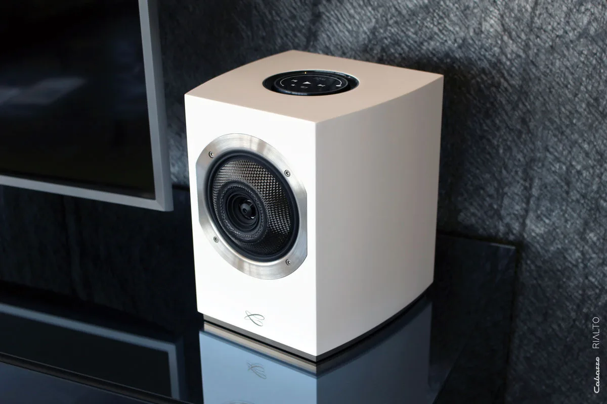 Cabasse Rialto Blanc Satin Enceintes sans fil hi-fi
