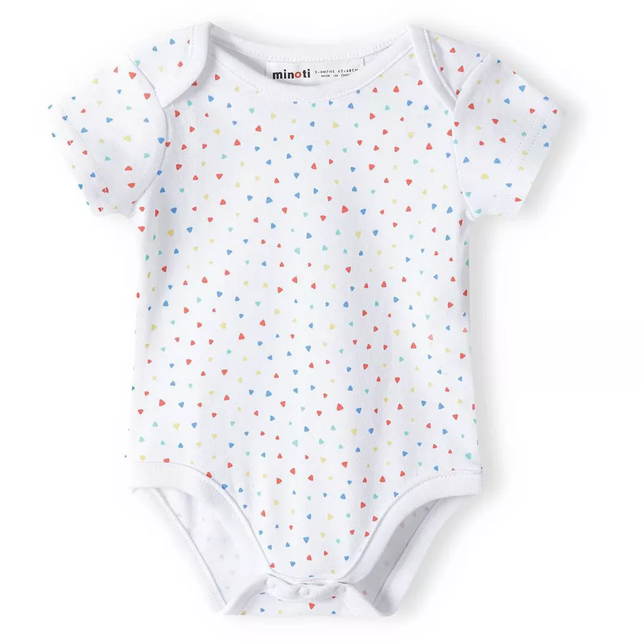 MINOTI 7er-Pack Bodys HellblauWeiß