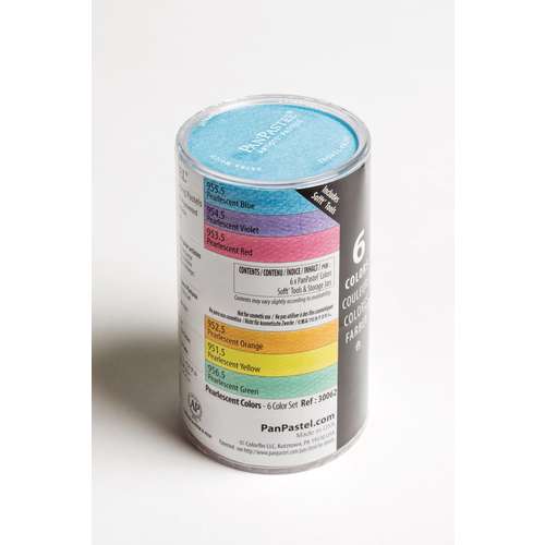 PANPASTEL® Ultra Soft Künstlerpastelle Perlglanz-Set, 6 Näpfe