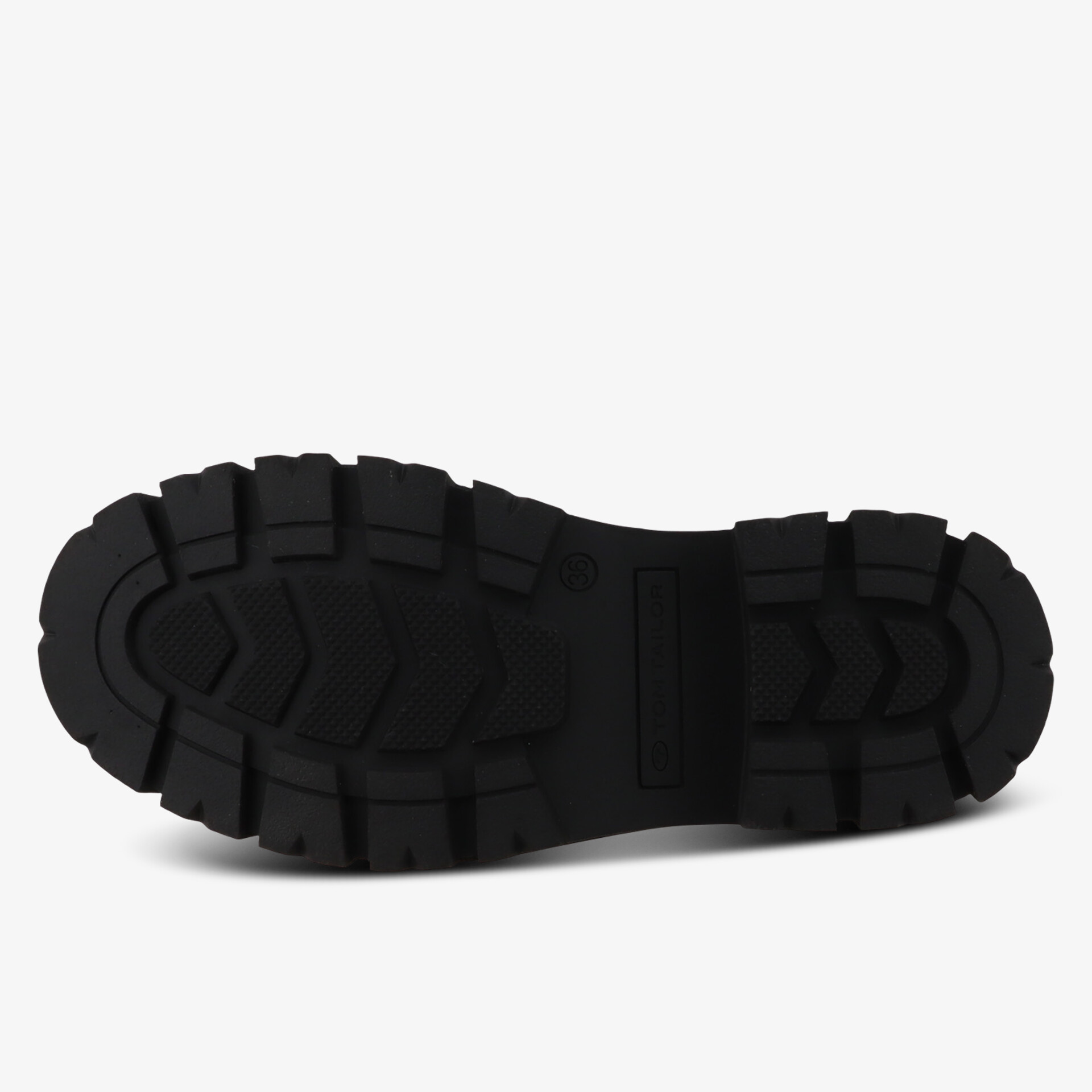 TOM TAILOR Damen Schnürstiefeletten schwarz
