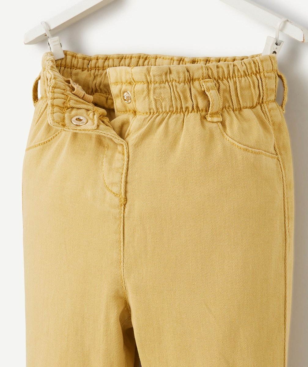 PANTALON RELAX BÉBÉ FILLE JAUNE
