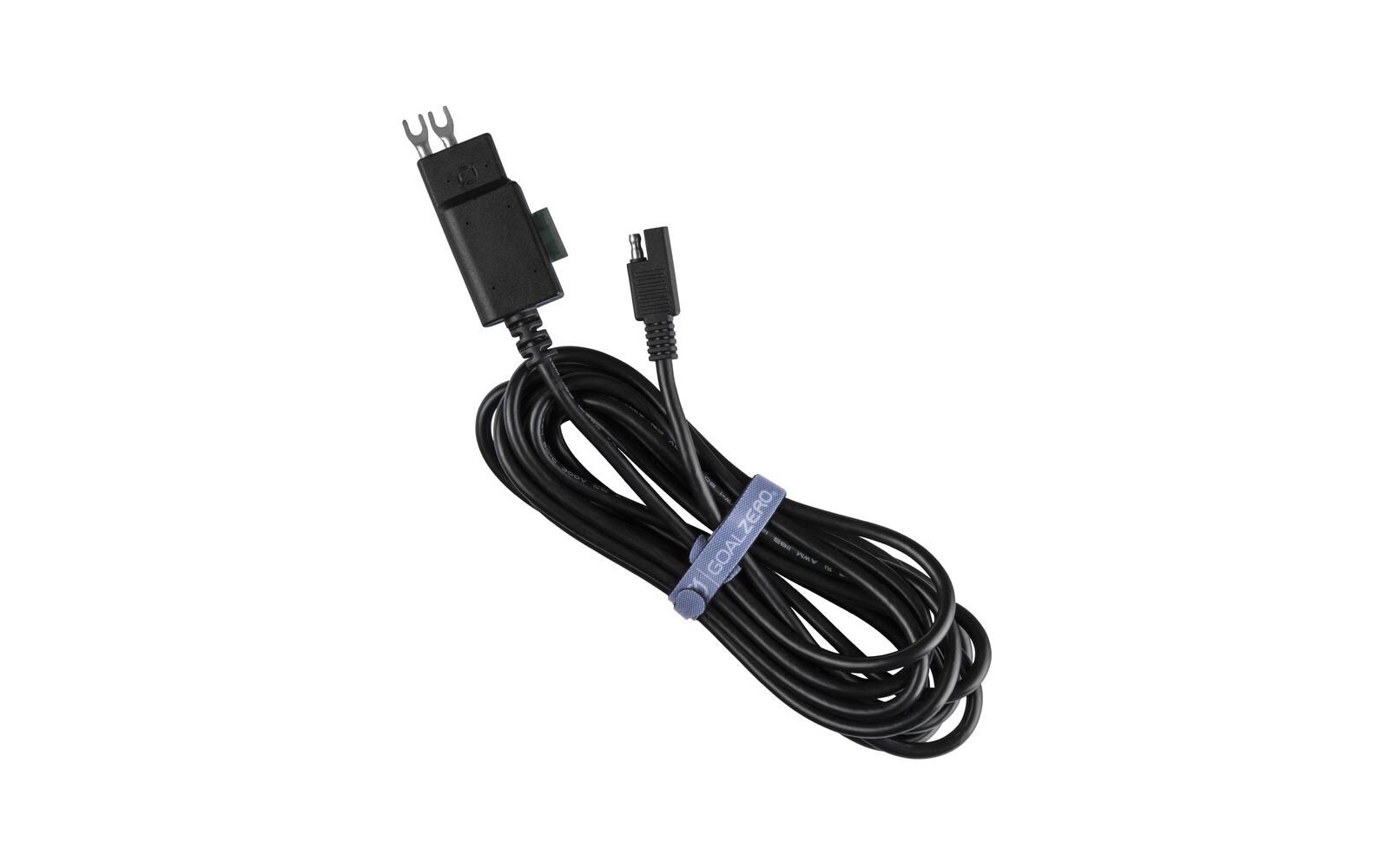 Kabel Flachstecker Gabel zu SAEFür die Laderegler 10 A und 20 A