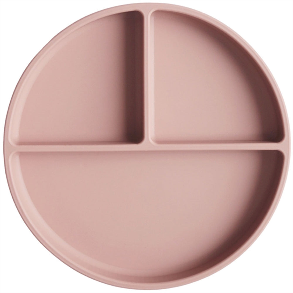 Silikone Tallerken Blush - Mushie → Luksusbaby.dk