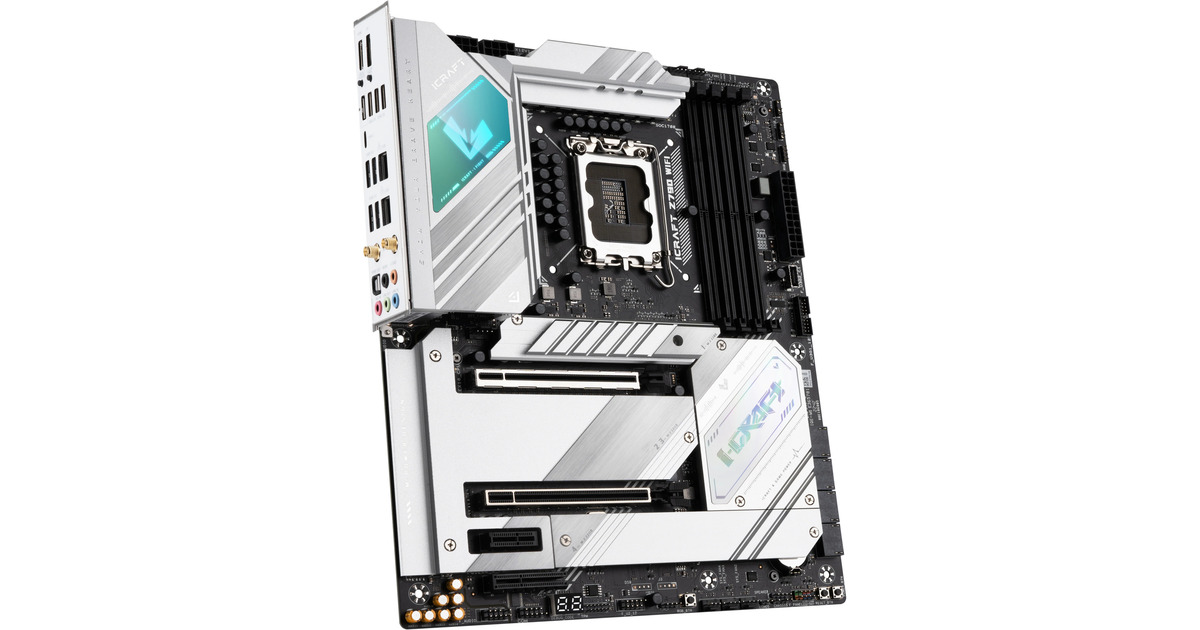 MAXSUNMS-iCraft Z790 WIFI V2 socket 1700 moederbord  (Zwart, RAID, 2x 2.5 Gb-LAN, WLAN, BT, Sound, ATX)