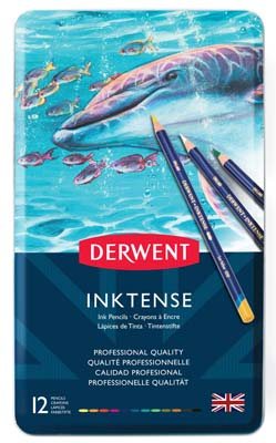 Derwent Inktense Pencil Tin Set Of 12