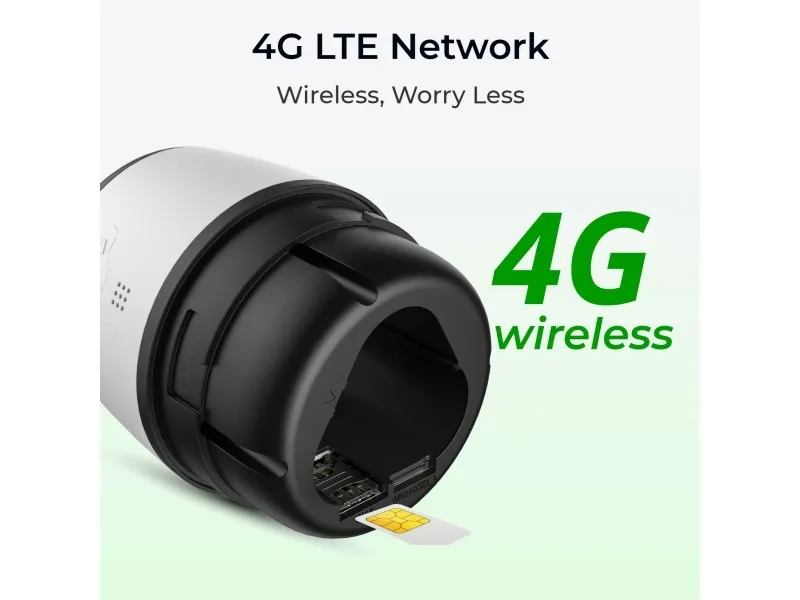Reolink Go Series G330, IP-sikkerhedskamera, Udendørs, Trådløs, Google Assistant, Væg, Hvid