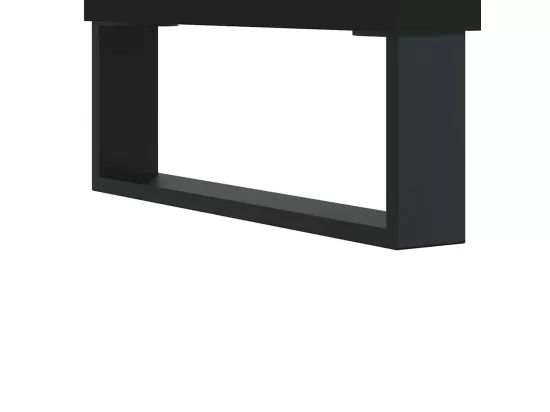 Armoire de salle de bain noir 58x33x60 cm bois d'ingénierie