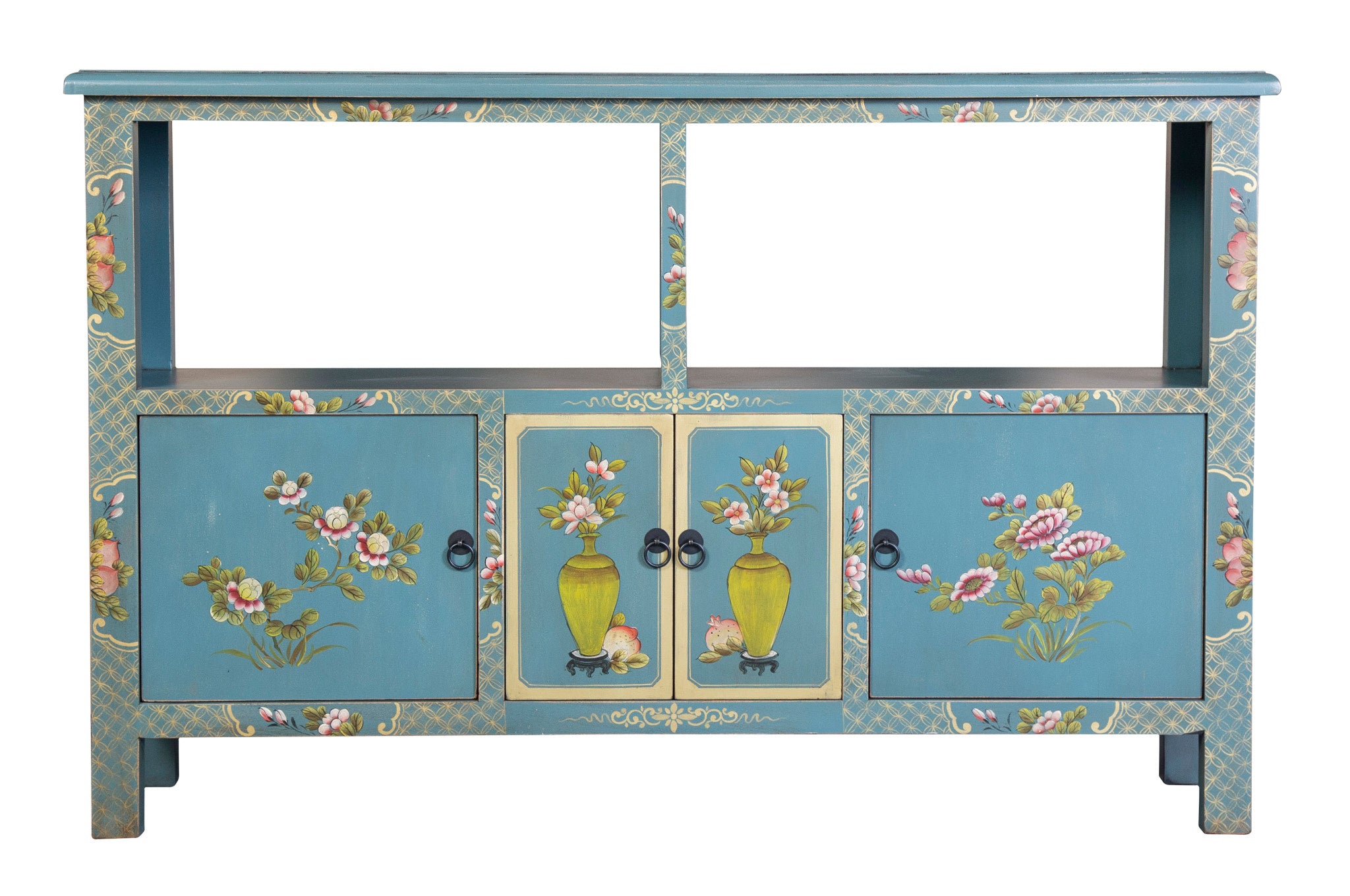 Fine Asianliving Chinees Dressoir Blauw