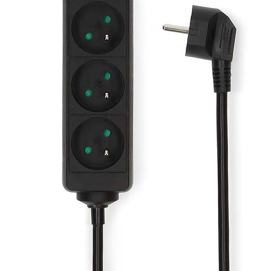 Nedis Multiprise 6 prises - Noir
