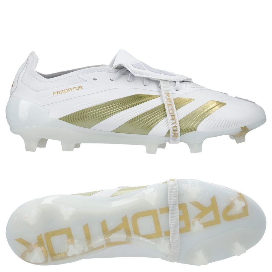 adidas Predator Elite Fold-over Tongue FG Day Spark - Blanc/Doré/Blanc