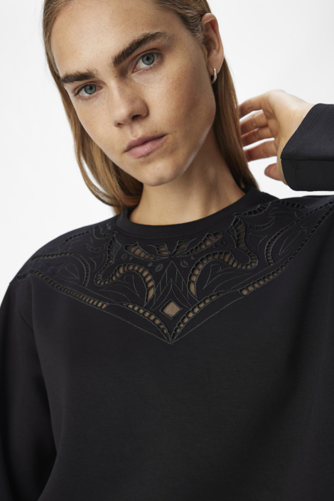 Object zwarte dames sweater