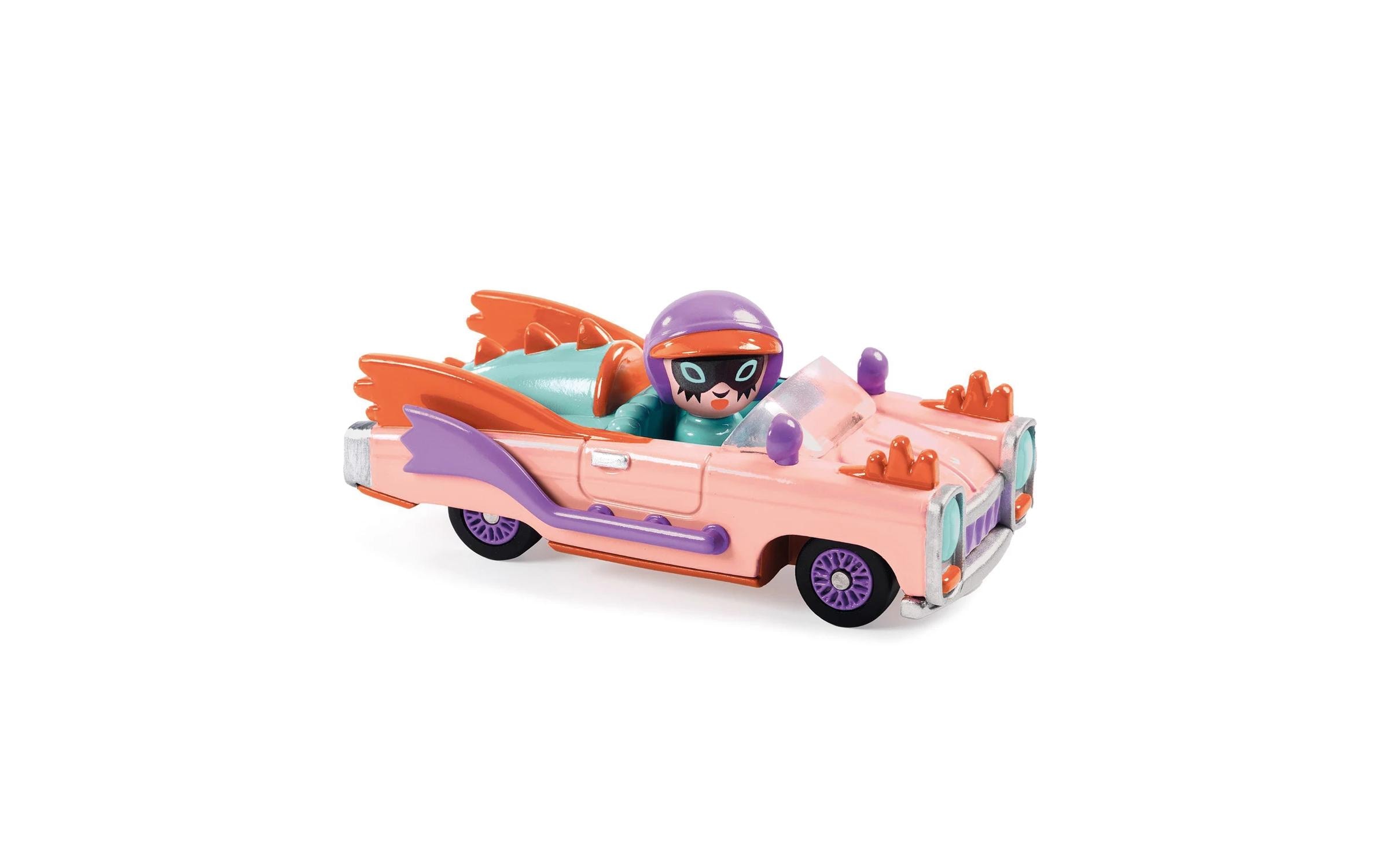 Rennwagen Crazy Motors – Pink LadyRennauto aus Metall mit Federung