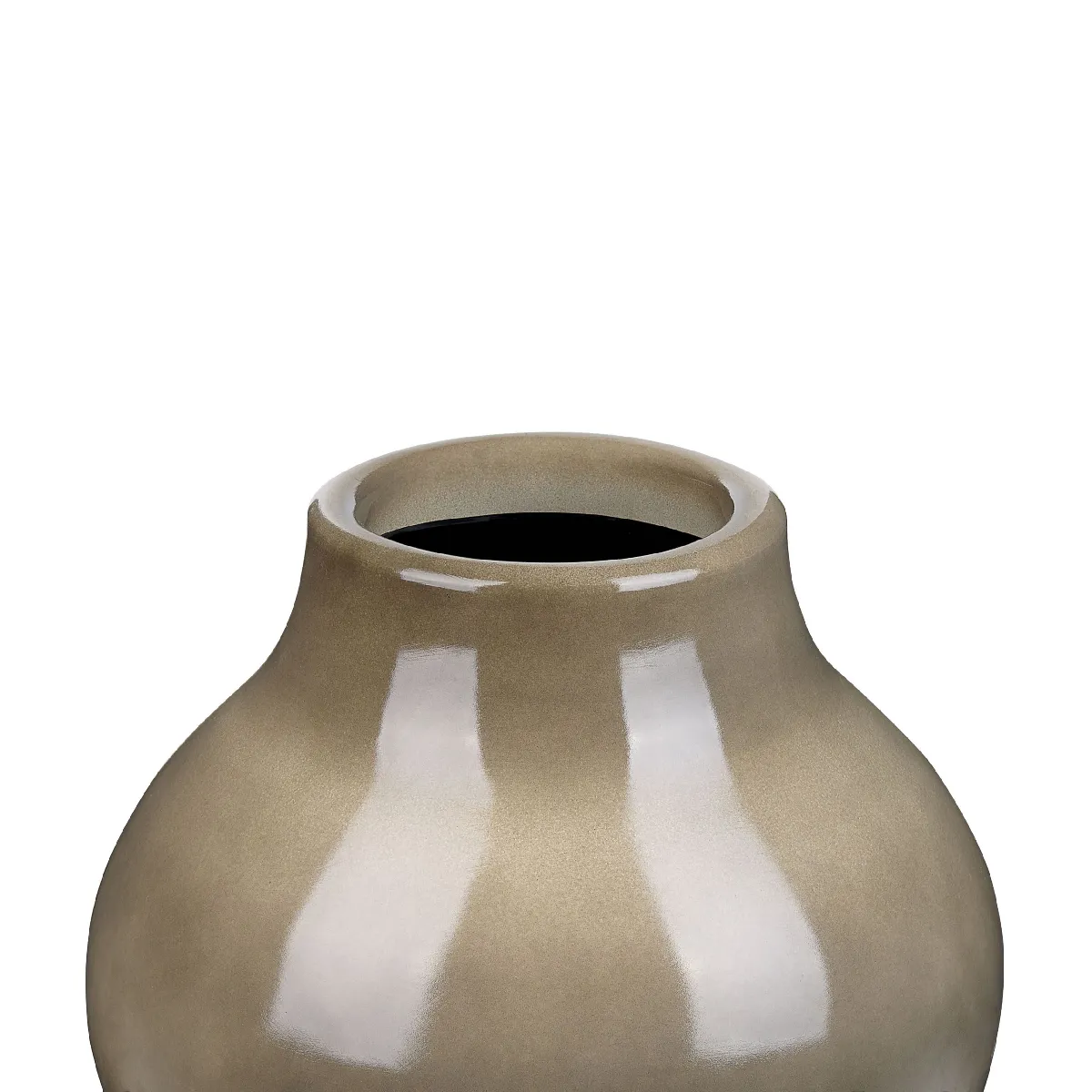 Beliani Vase Magan Céramique - Taupe