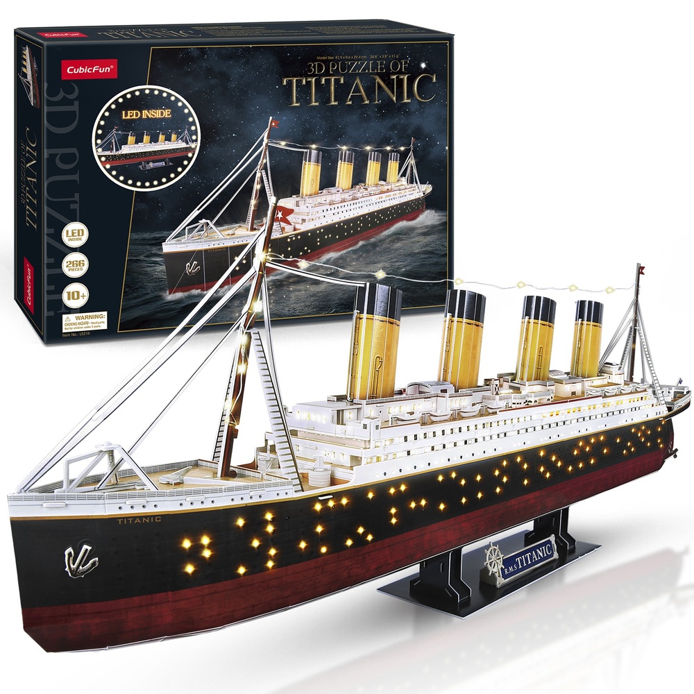 Titanic 3D-Puzzle mit Beleuchtung