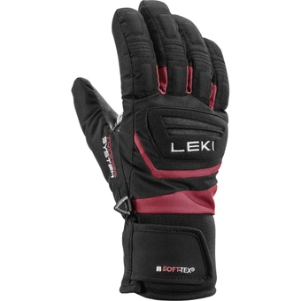 Leki Griffin 3D Junior Fingerhandschuhe Black-Rosé Kinder