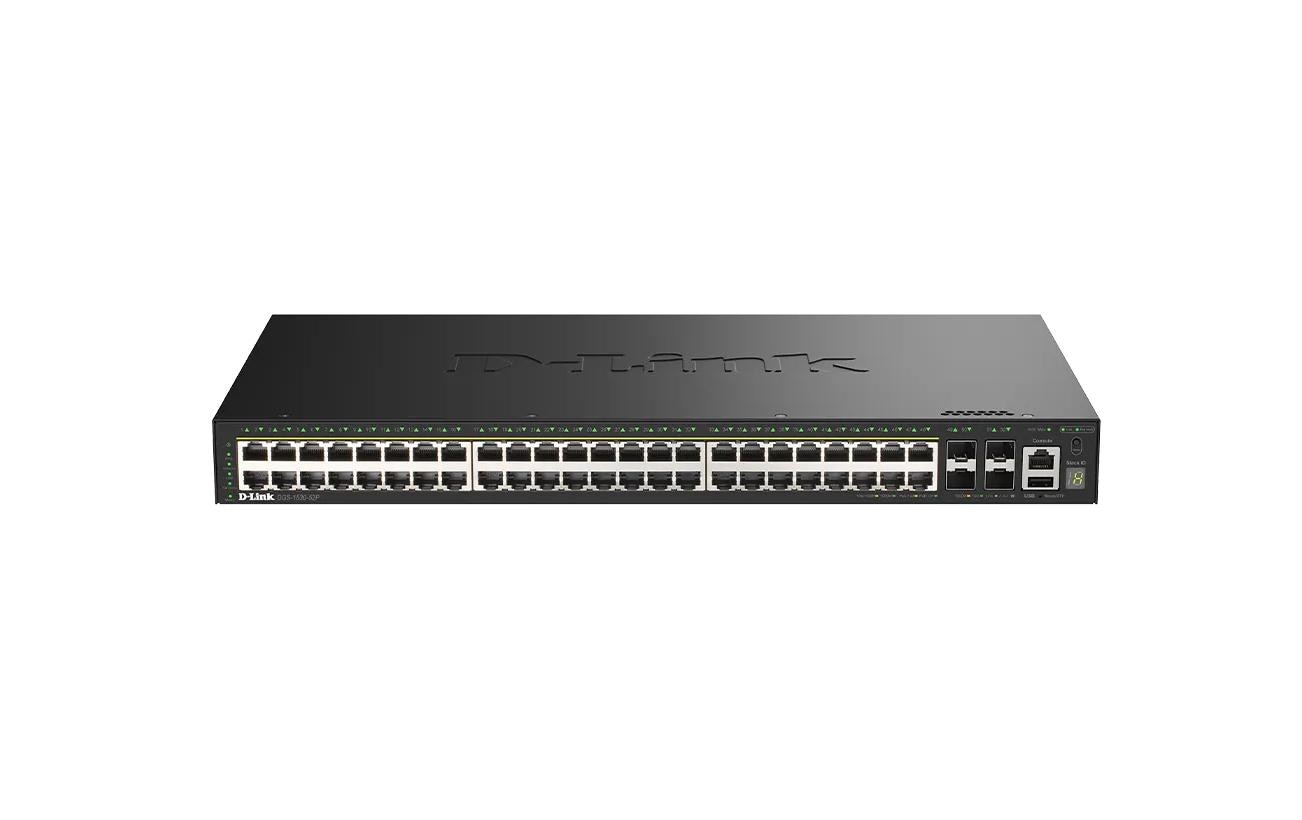PoE+ Switch DGS-1530 52 Port<br>Gigabit Stackable Smart Managed Switches mit 10G Uplinks