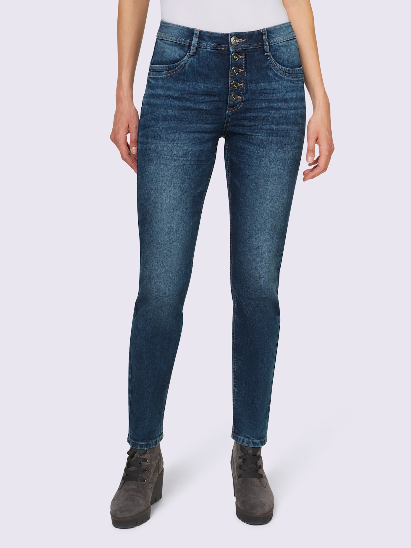 Jean push-up effet froissé tendance
