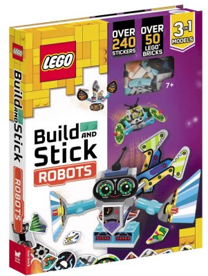 LEGO Books: Build and Stick: Robots (Hardback)