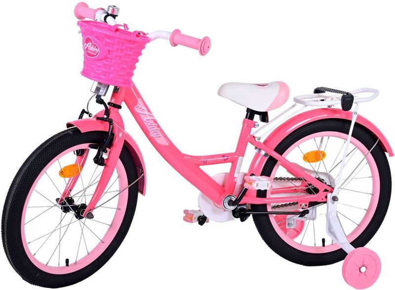 Volare - Ashley - Kinderfiets - Rood/Roze - Stalen Frame