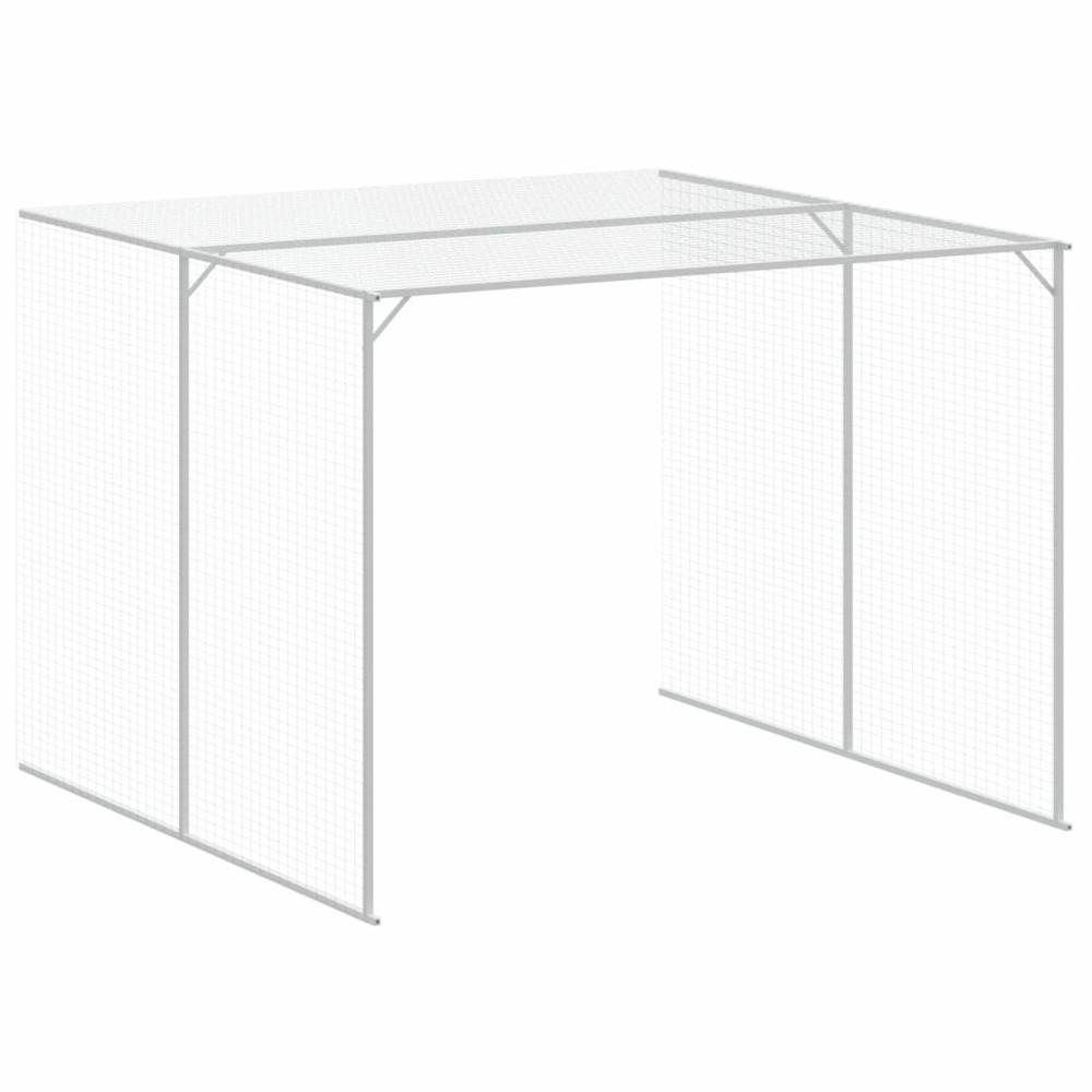 Niche pour chien avec cour gris clair 214x865x181 cm