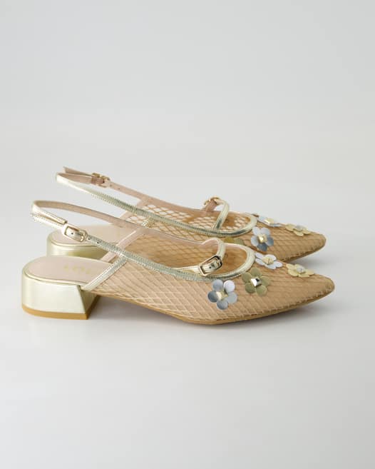 Lodilove Amisanti Slingpumps in Gold