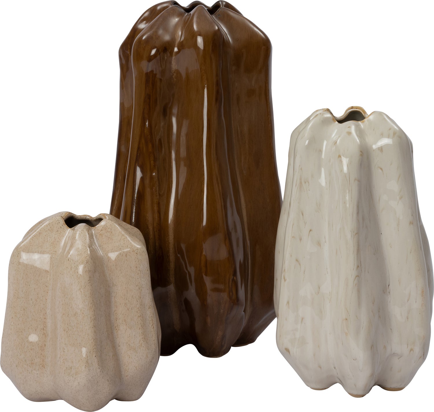 Intratuin vaas Tos bruin 19,5 x 19 x 34,8 cm