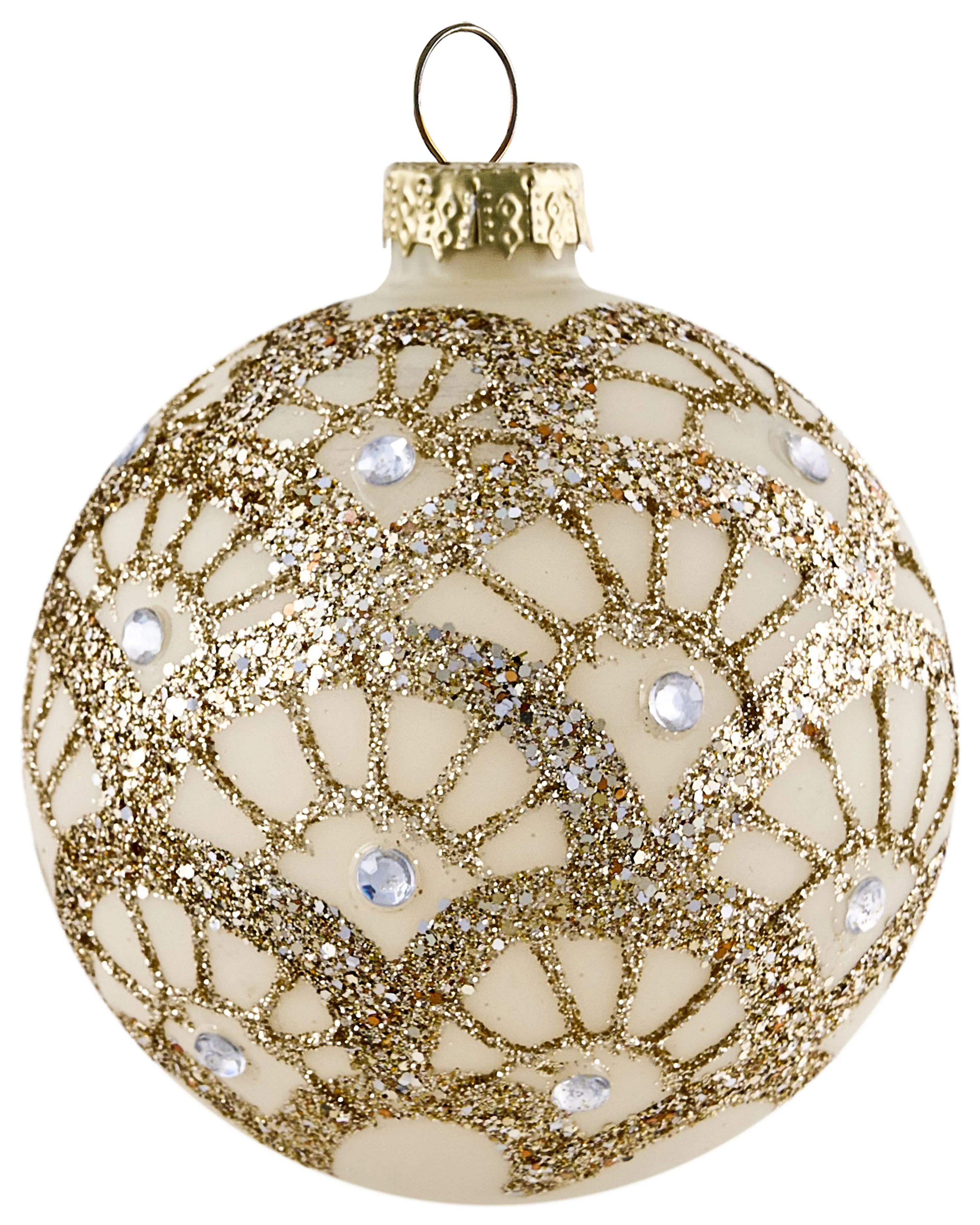 Set van 70 kerstballen FLICKER Glas Goud