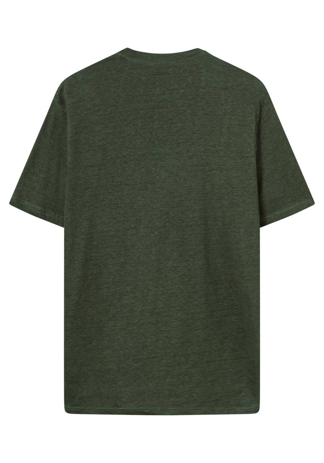 Knowledge Cotton Apparel Leinen-T-Shirt Forrest Night
