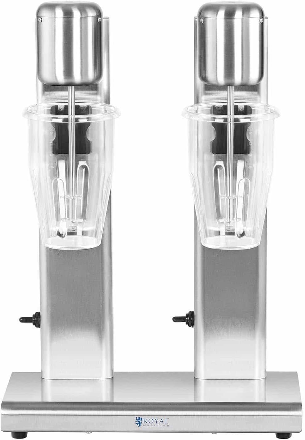 Royal Catering RCPMS-160T Milchshaker doppelt 2 x 1 l 15.000 U/min Edelstahl Standmixer Hochleistungsmixer