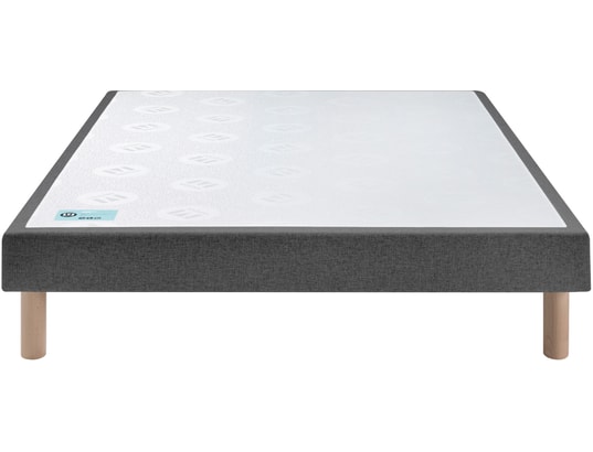 MERINOS - Sommier 120 x 190 Du Matin gris anthracite 1219