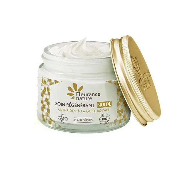 Fleurance Nature - Creme Noturno Regenerador com Geleia Real Orgânica - Pote de 50ml
