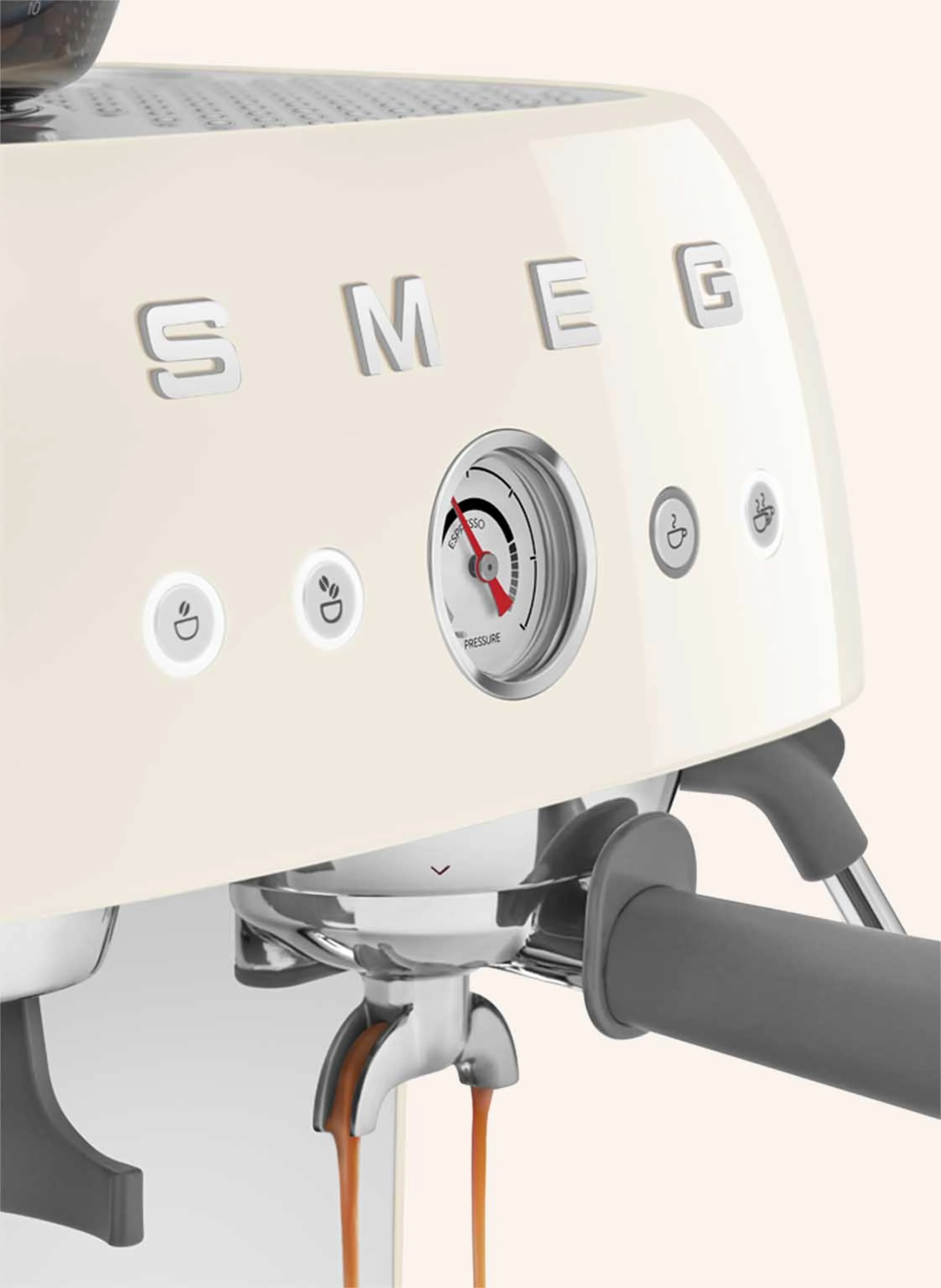 SMEG Espressomaschine ECF03 mit Kaffeemühle