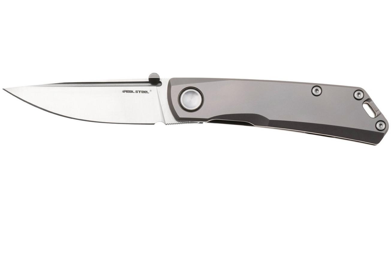 Real Steel Luna Boost 7071-2 Satin N690, Grey Titanium, zakmes, Poltergeist design