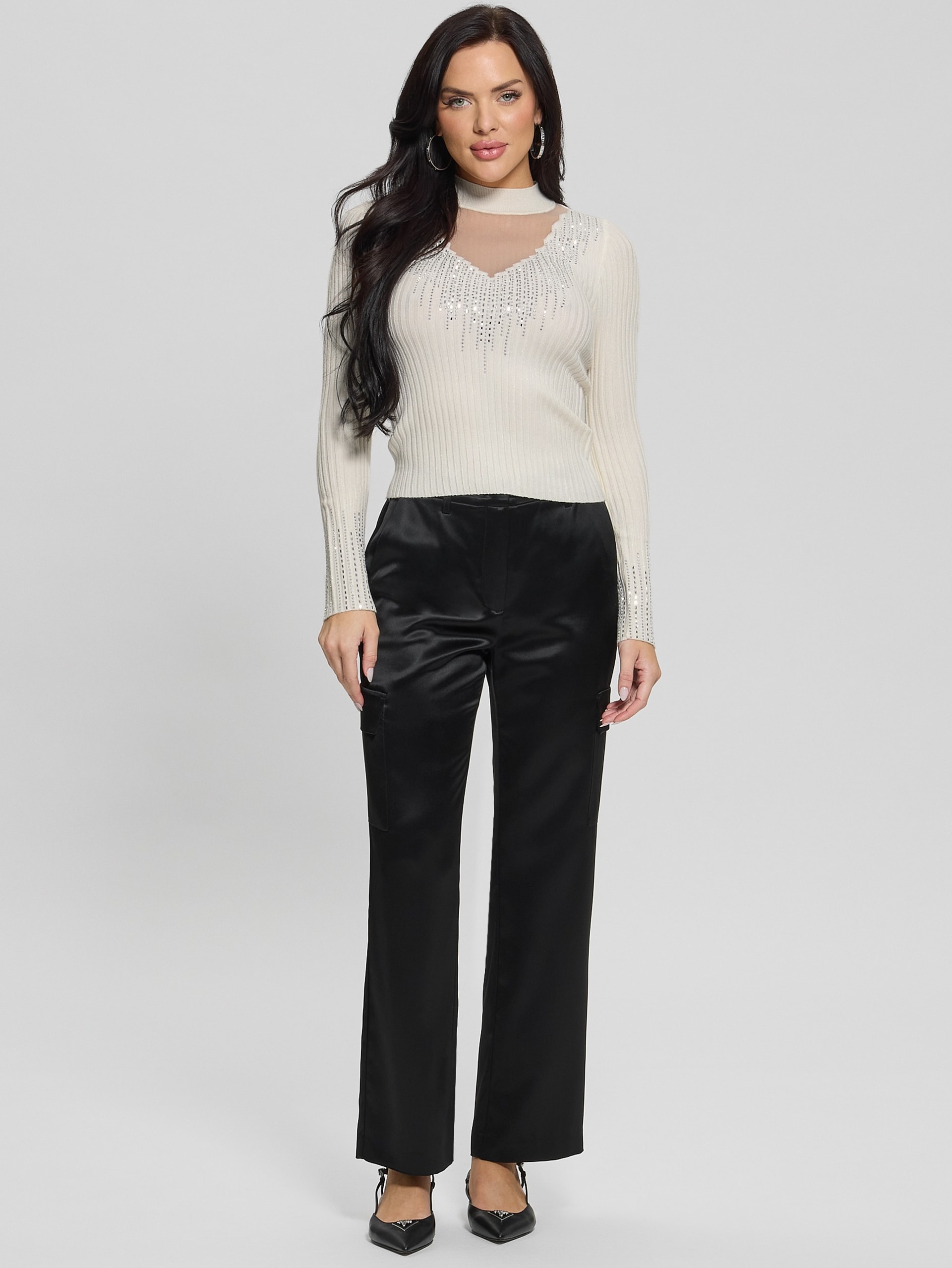 Blusa de malha Alice com strass