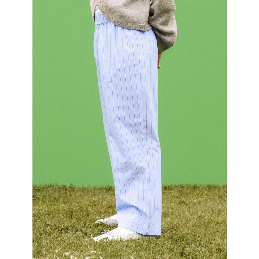 Køb Name It Provence White And Grey Demman Wide Bukser