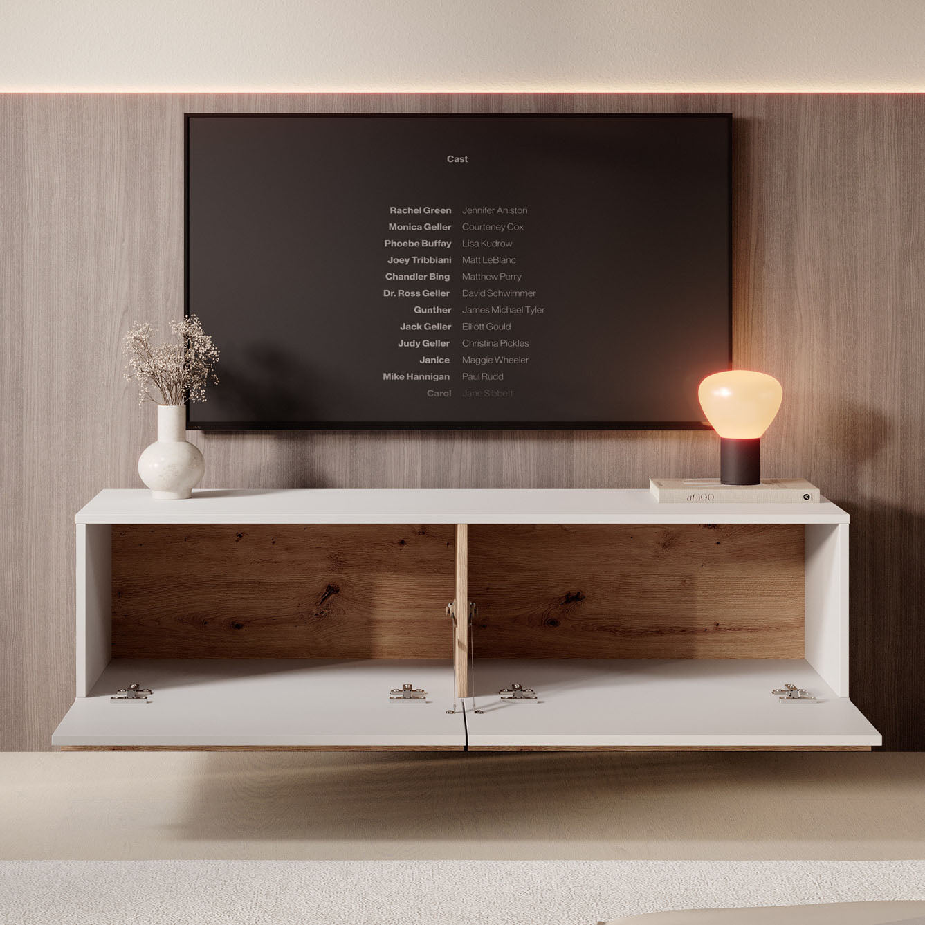 Meubella - TV-Meubel Arda - Beige - 128 cm